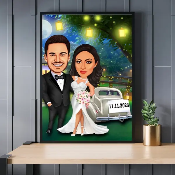 Caricatura 2 personaje - Save the date
