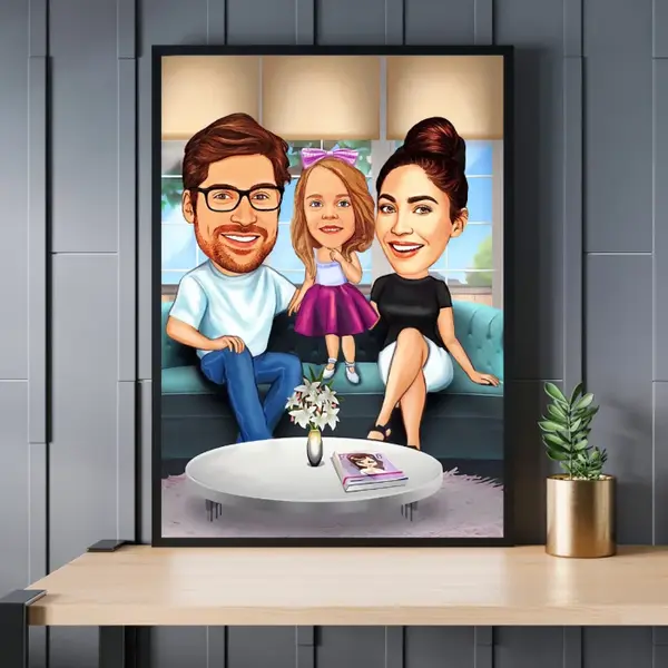 Caricatura Familie