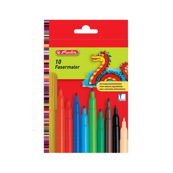 Carioci, 10 culori/set, Green Line Herlitz