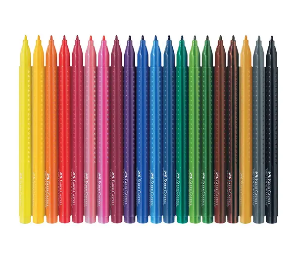 Carioci, 20 culori/set, Grip Faber-Castell