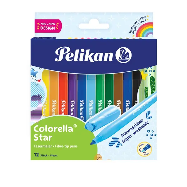 Carioci Colorella Star C302, 12culori/set