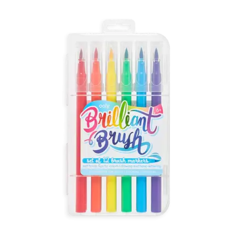 Carioci cu pensula Brilliant Brush, set de 12