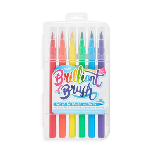 Carioci cu pensula Brilliant Brush, set de 12
