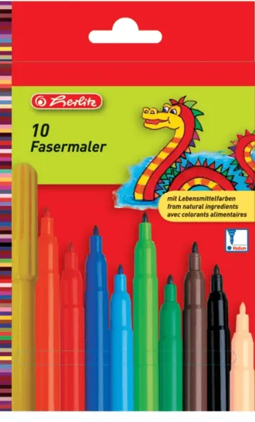 Carioci Herlitz 2 mm 10 culori Carioci Herlitz 2 mm 10 culori