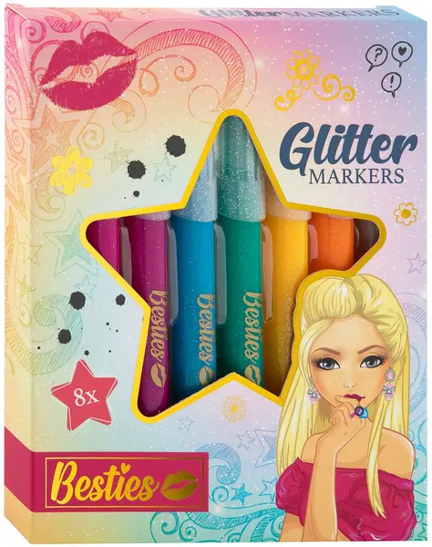 Carioci Moxy Besties - Strălucitor, 8 culori