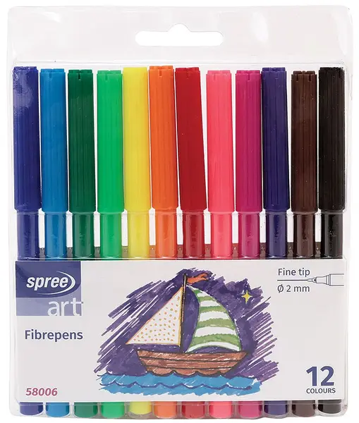 Carioci Spree Art - 12 culori, 2 mm