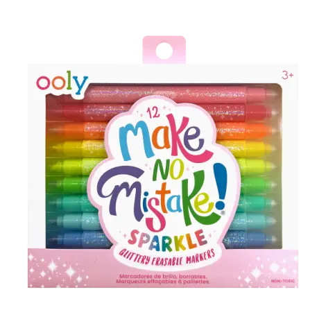 Carioci stralucitoare care se sterg - Make no mistake! - Set de 12