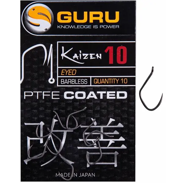 Carlig Kaizen Eyed Barbless Nr.14 10buc