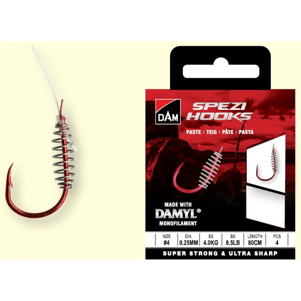Carlige legate Spezi Paste nr.6 0.22mm 80cm 4buc