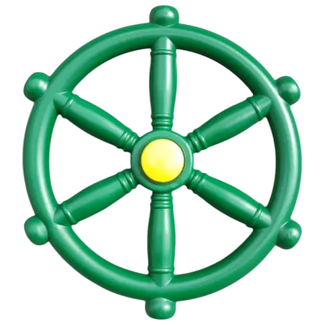 Carma piratilor,accesoriu pentru spatii de joaca, verde, 30 cm, KBT