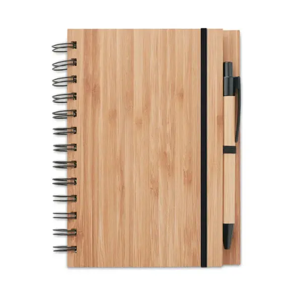 Carnet din bambus cu pix Carnet din bambus cu pix