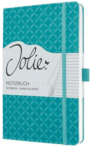 Carnețel cu coperta tare Sigel Jolie Format A5 - Aqua Green, căptușite pagini