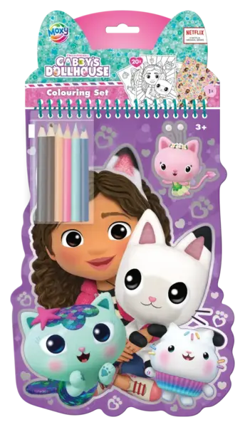 Carnetel de colorat cu creioane - Gabby s Dollhouse
