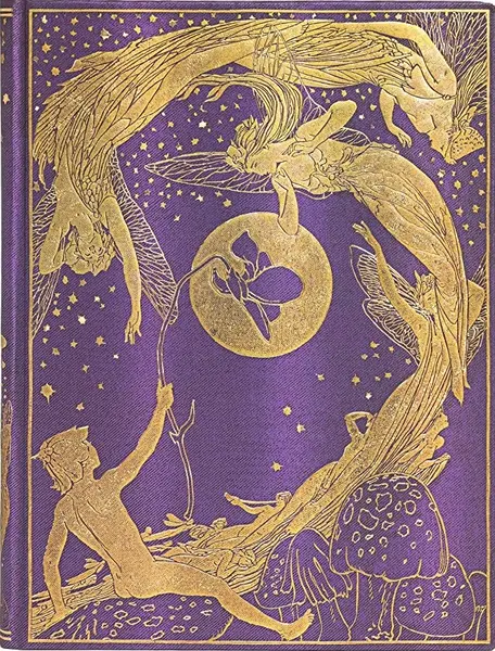 Carnețel Paperblanks Violet Fairy - 18 х 23 cm, 72 de coli de hârtie, cu linii largi