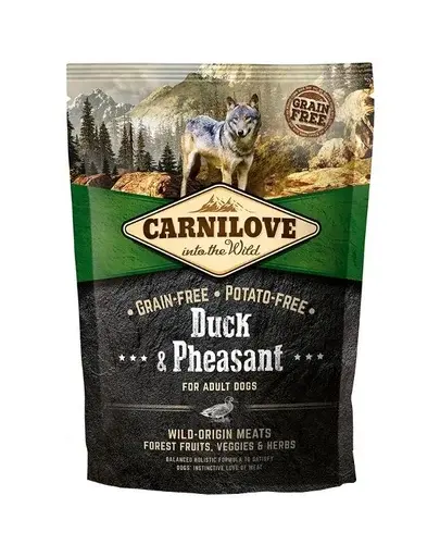CARNILOVE Adult hrana uscata caini adulti, cu rata si fazan 1,5 kg