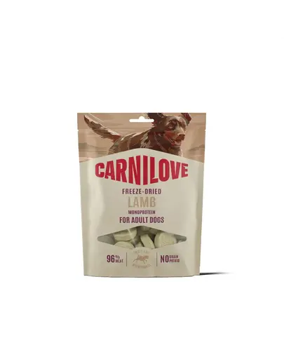 CARNILOVE Freeze-Dried Lamb gustare liofilizată cu miel pentru câini 60 g