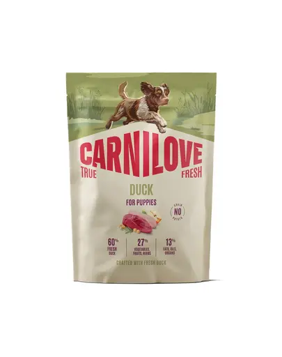 CARNILOVE True Fresh Dog Duck Puppies 1,5 kg hrană cu rață pentru căței