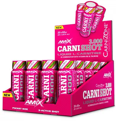 CarniShot 3000, mango, 20 shoturi x 60 ml, Amix
