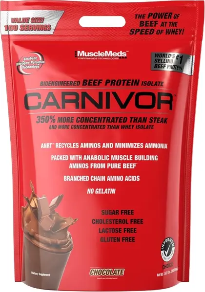 Carnivor Beef Protein, ciocolată, 3390 g, Muscle Meds