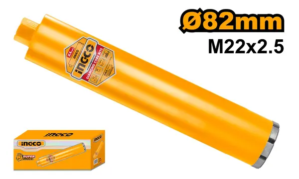Carota Diamantata Segmentata 152x450mm M22 Profesionala pentru Beton Armat INGCO DCB581528