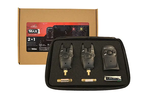 CARP EXPERT MAX1 BITE ALARM 2+1 ROSU, GALBEN