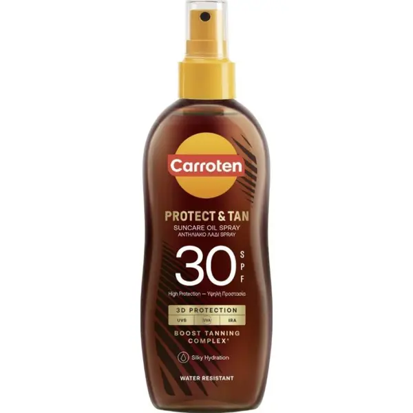Carroten Protect & Tan Ulei de protecție solară pentru un bronz rapid SPF30 Volum 150 ml