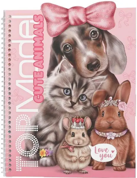 Carte cu stickere Depesche TopModel - Cute Animals