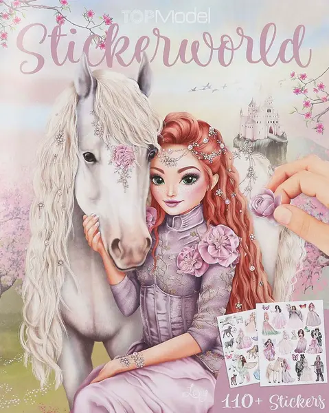 Carte cu stickere Depesche TopModel - Viva Violet