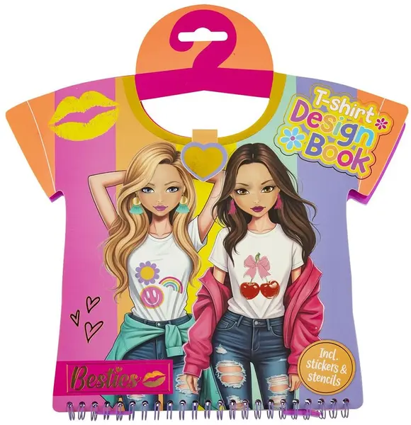 Carte de activități Moxy Besties - Design de tricouri