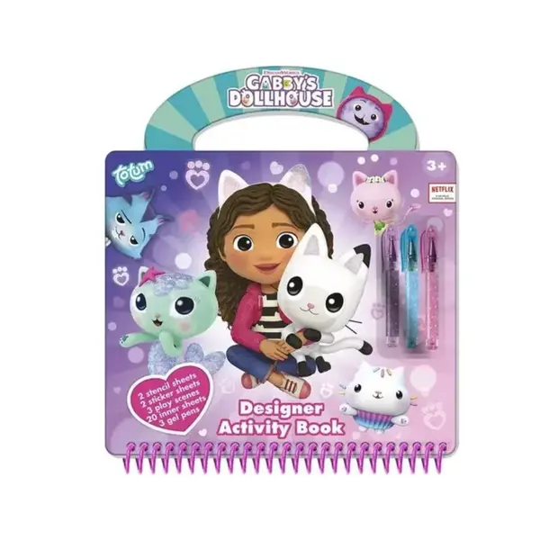 Carte de activitati pixuri - Gabby s Dolhouse