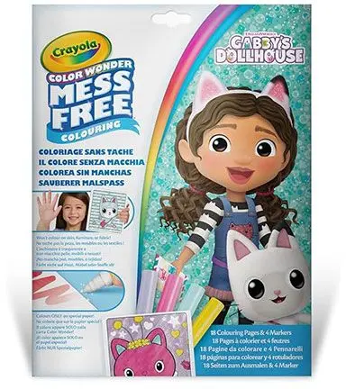 Carte de colorat Crayola Gabby Magic + 4 markere