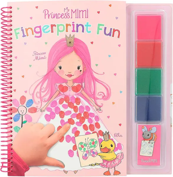 Carte de colorat cu degetele Depesche Princess Mimi