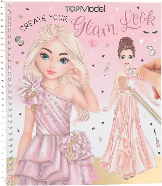Carte de colorat Depesche TopModel - Glam Look