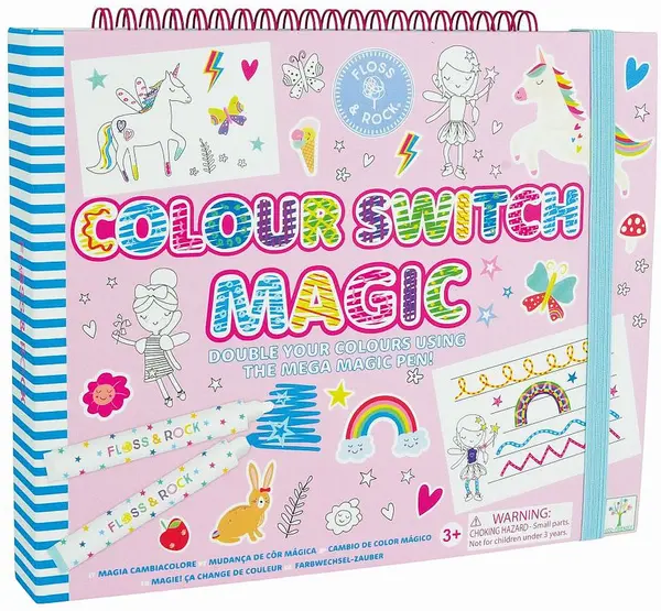 Carte de colorat Floss and Rock Colour Switch Magic - Curcubeu