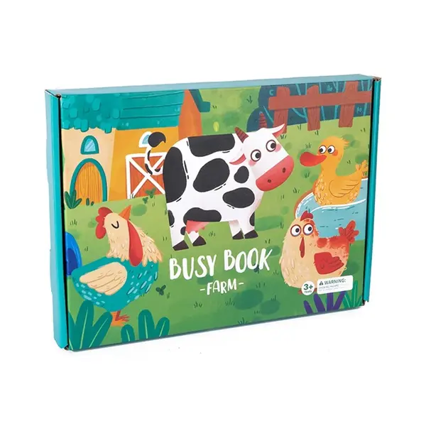 Carte educativa reutilizabila Busy Book - Animale de ferma