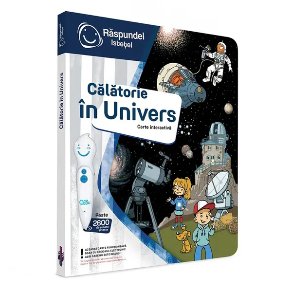 Carte interactiva, Raspundel Istetel, Calatorie in Univers