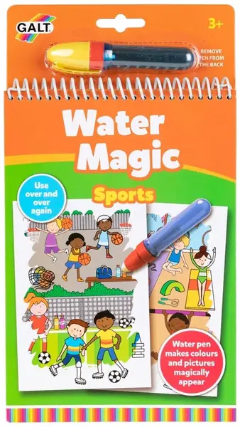 Carte magică de pictură cu apă Galt - Sport