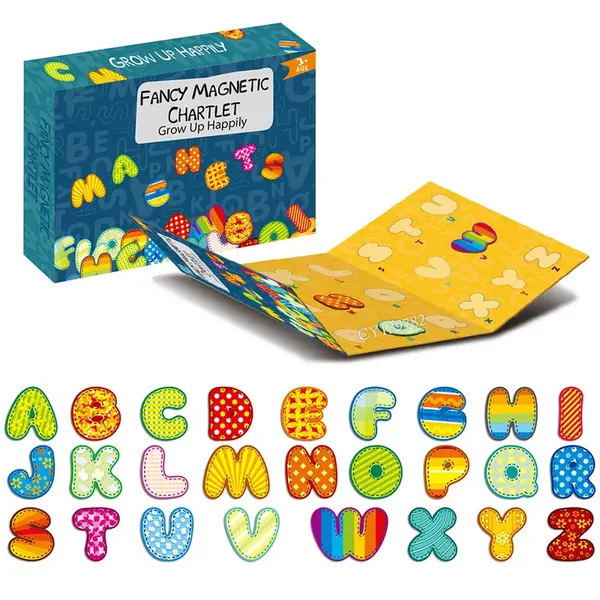 Carte magnetica educativa cu litere atasabile