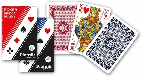 Cărți de joc Piatnik - Poker, bridge, canasta 1199, culoare rosie