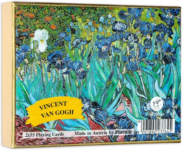 Cărți de joc Piatnik - Van Gogh - Iris (2 pachete)
