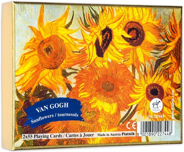 Cărți de joc Piatnik - Van Gogh - Sunflowers ( 2 teste)