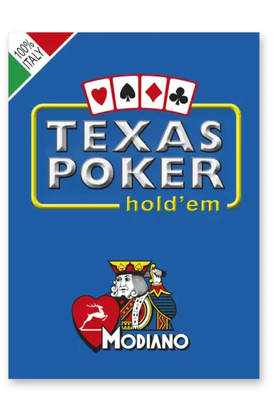 Carti de joc TEXAS POKER CLUB jumbo 2 index (carton duplex)