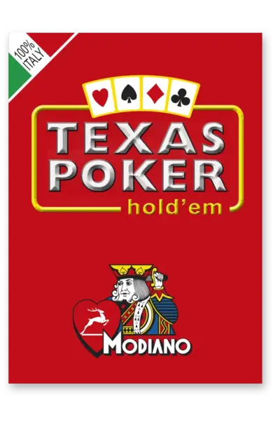 Carti de joc TEXAS POKER CLUB jumbo 2 index (carton duplex)