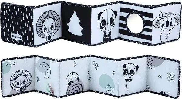 Cărticică cu doua fețe-apărătoare Tiny Love Black&White Decor