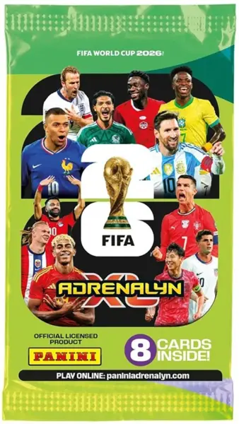 Cartonase Panini - FIFA World Cup 2026 Adrenalyn XL Flowpack, 8 cards | Panini