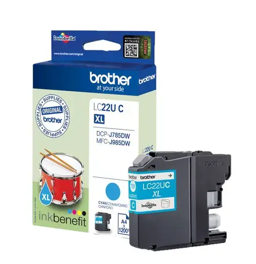 Cartus Cerneala Brother LC-22UC, aprox. 1200 pagini (Cyan)