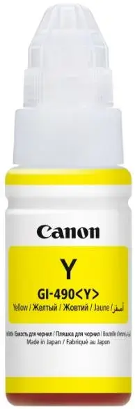 Cartus cerneala Canon GI-490 Y, acoperire aprox. 7000 pagini (Galben)