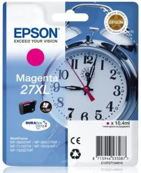 Cartus cerneala Epson 27XL DURABrite Ultra Ink, 1100 pagini (Magenta)