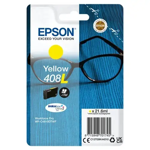 Cartus Cerneala Epson Yellow 408L, acoperire 2200 pagini (Galben)