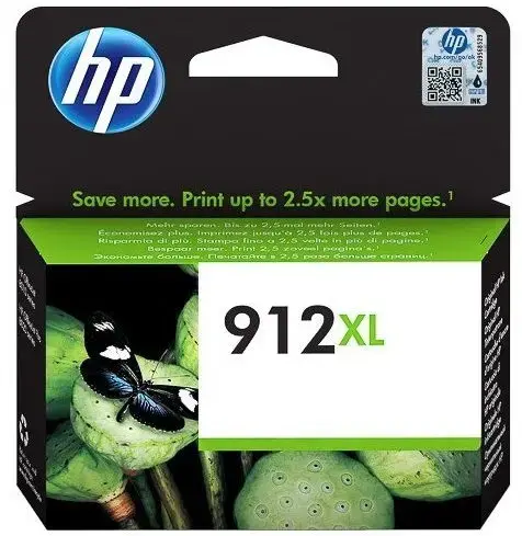 Cartus cerneala HP 912XL, acoperire 825 pagini (Cyan)